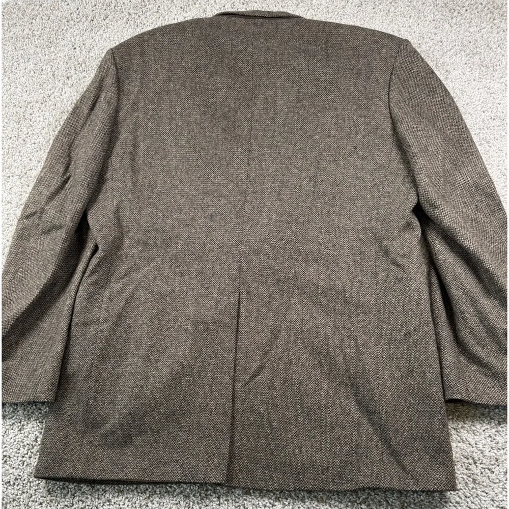 Lands End Mens Tweed Wool Lambswool Blazer Jacket Sport Coat 43‎ Long